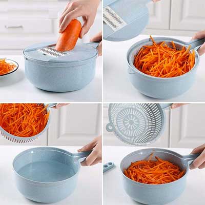4-Step Vegetable Shredder: Does Everything All-in-One