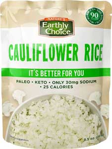 Cauliflower Rice in Microwave Pouches