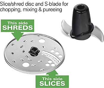 Cauliflower Shredding Blades on Food Processor