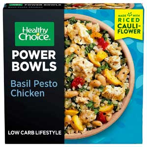 Chicken Pesto Cauliflower Rice Bowl