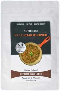 Dry Riced Cauliflower Package