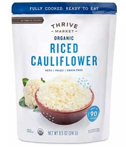 Organic Pre-Cooked Cauliflower Rice from Thrive Market