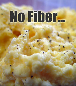 Scrambled Eggs Don't Have Soluble Fiber that Cauliflower Oats Has