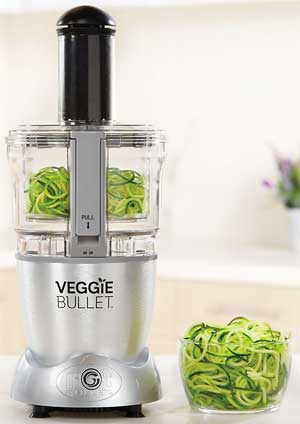 Veggie Bullet Spiralizer, Cauliflower Rice Maker and Food Processor in One
